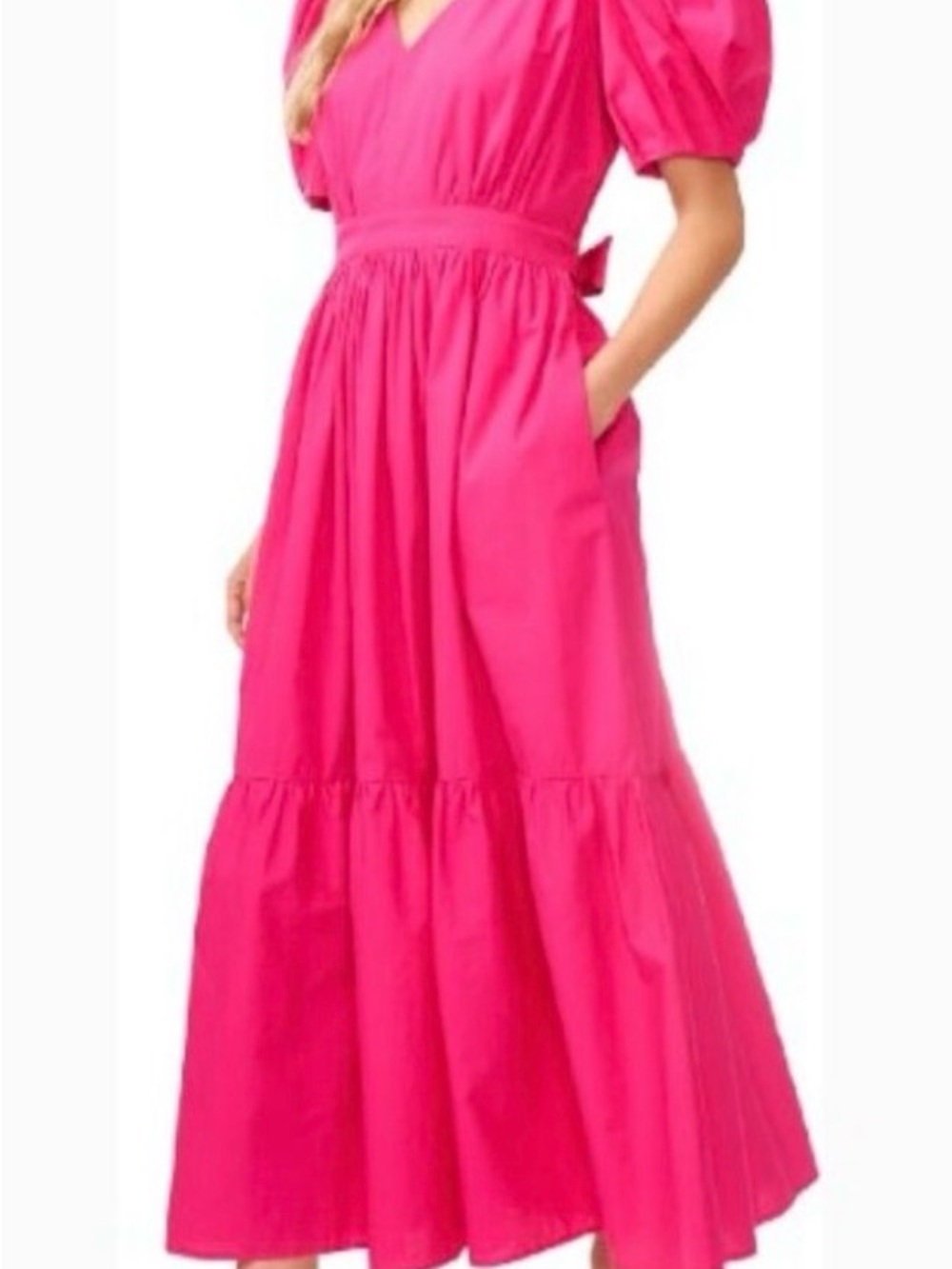 CeCe V-Neck Short Sleeve Maxi Dress Size Large
